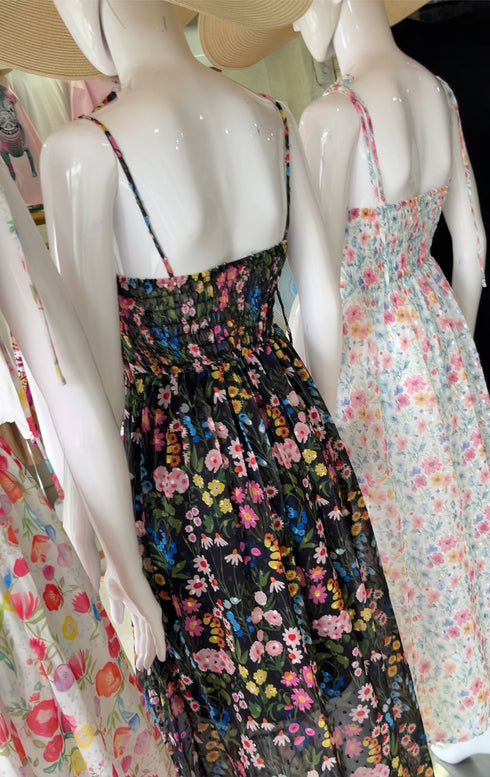 Spring Floral Spaghetti Straps Sundress